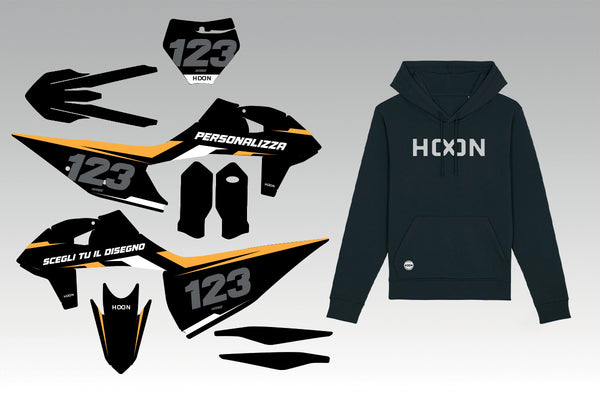 Grafica Motocross + Felpa Hoon Lab