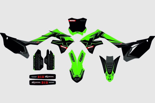 Kawasaki Fox-Hoon Lab-Categoria_Motocross,Collezione_Kit Adesivi,Marca_Kawasaki,Prezzo_da €120 a €160