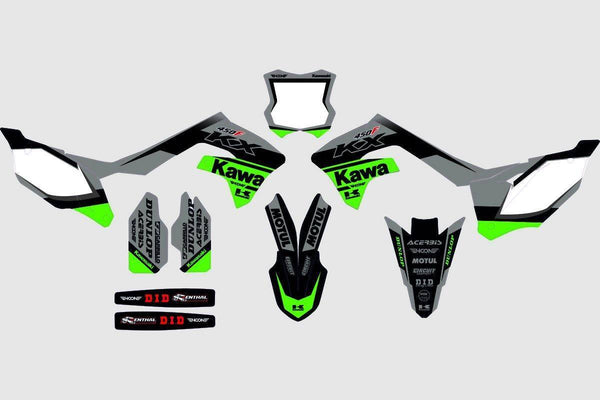 Kawasaki Vortex-Hoon Lab-Categoria_Motocross,Collezione_Kit Adesivi,Marca_Kawasaki,Prezzo_da €120 a €160