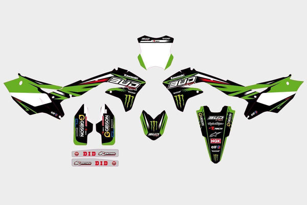 Kawasaki Bud Replica-Hoon Lab-Categoria_Motocross,Collezione_Kit Adesivi,Marca_Kawasaki,Prezzo_da €120 a €160