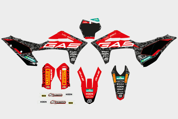 GAS GAS Red Edition Stickers Kit