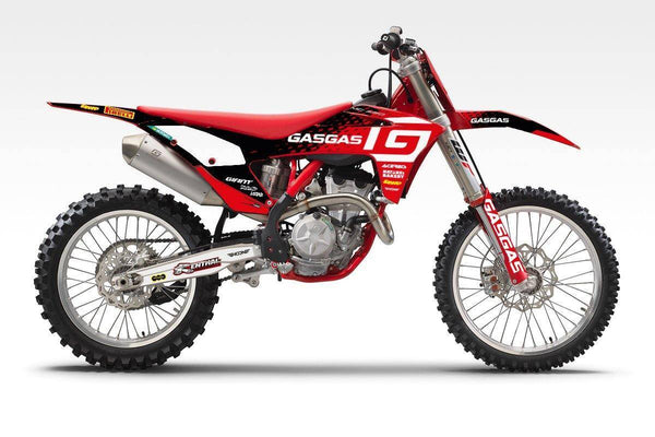GAS GAS Halftone Black-Hoon Lab-Categoria_Motocross,Collezione_Kit Adesivi,Marca_Gas Gas,Prezzo_da €120 a €160