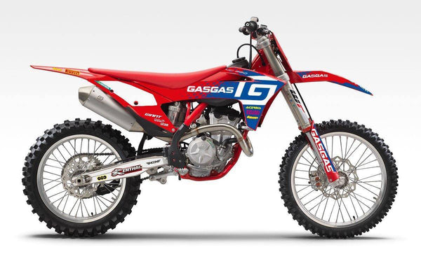 GAS GAS Halftone Red-Hoon Lab-Categoria_Motocross,Collezione_Kit Adesivi,Marca_Gas Gas,Prezzo_da €120 a €160