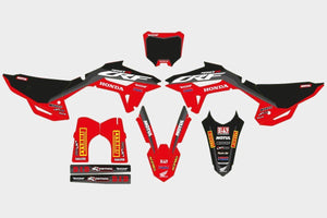 Honda Black Line-Hoon Lab-Categoria_Motocross,Collezione_Kit Adesivi,Marca_Honda,Prezzo_da €120 a €160