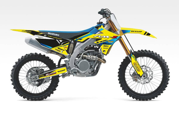 Suzuki Flash Cyan-Hoon Lab-Categoria_Motocross,Collezione_Kit Adesivi,Marca_Suzuki,Prezzo_da €120 a €160