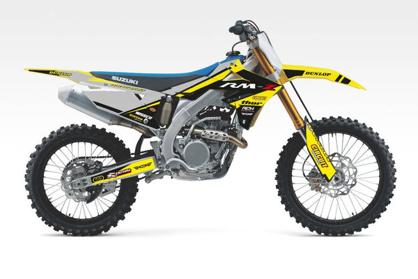 Suzuki Flash Gray-Hoon Lab-Categoria_Motocross,Collezione_Kit Adesivi,Marca_Suzuki,Prezzo_da €120 a €160